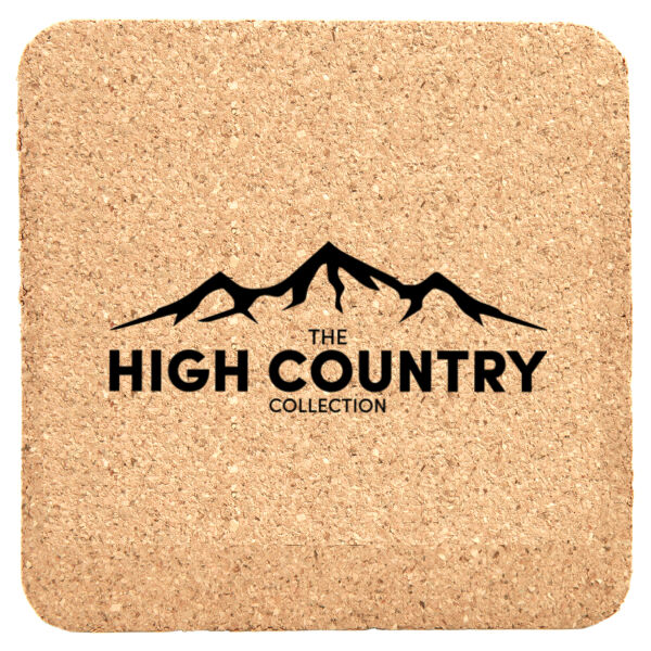4" x 4" Square Cork Coasters  Thumbnail