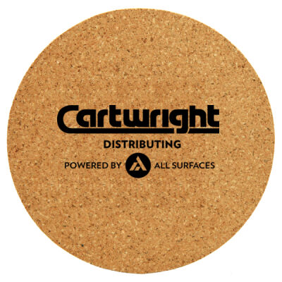 4" Round Cork Coaster Thumbnail