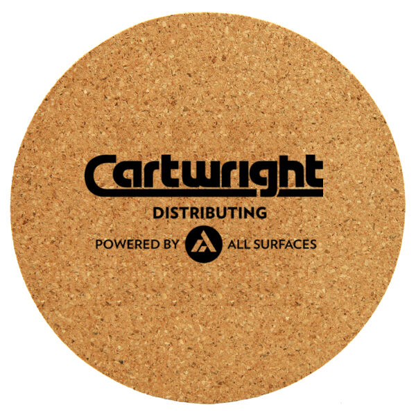 4" Round Cork Coaster Thumbnail